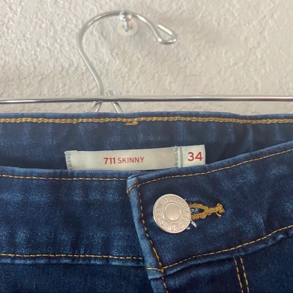 Levi’s 711 Skinny Jean Medium Wash Size 34 - Picture 4 of 9